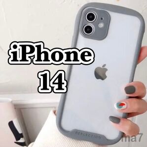 iPhoneケース iPhone14 スマホ ケース 韓国 クリアケース グレー iphone 14 スマホカバーiface風