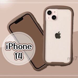 iphoneケース iphone14 クリア 韓国 スマホ iPhone 可愛い お洒落 ブラウン 茶色 マット ケース 14