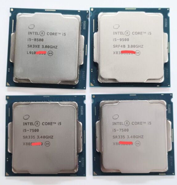 Core Intel CPU i5-9500 i5-8500 i5-7500