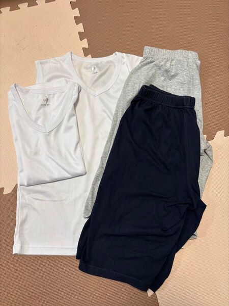肌着、ショートパンツ 上2枚 下2枚 150、160サイズ