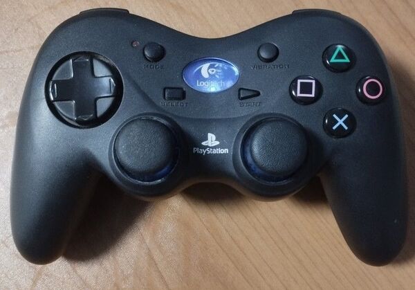ロジクールPS2 ワイヤレスコントローラ ブラック G-X2D11 ジャンク
