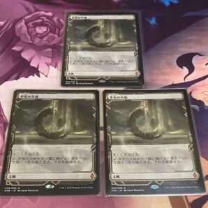 mtg 不毛の大地 3枚 日 ZEN