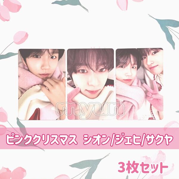 NCT WISH ピンククリスマス トレカ 3枚