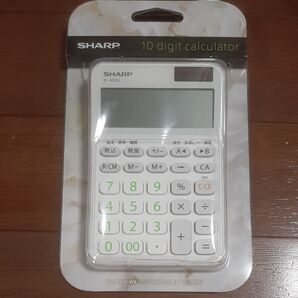 シャープ カラー・デザイン電卓 ミニナイスサイズタイプ EL-M335-WX(ホワイト系)