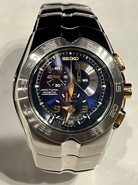 セイコー SEIKO Arctura Chronograph 7L22-0AJ0 ブルー文字盤