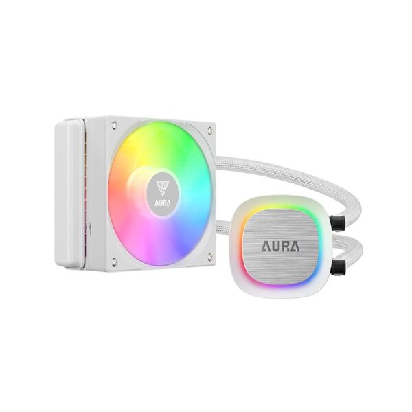 ほぼ未使用 簡易水冷クーラー GAMDIAS AURA GL120 V2 WH ARGB