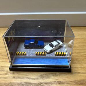 ミニカー ジオラマ風ディスプレイ 2個セット ケース付き