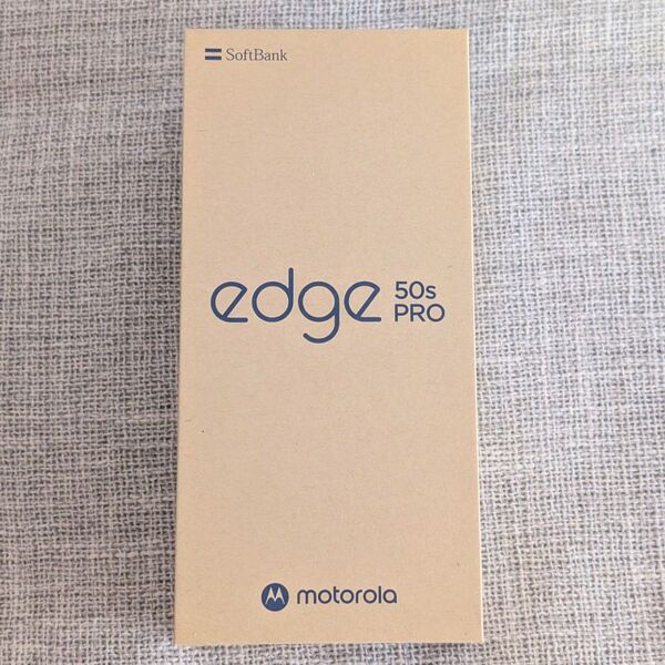 【ほぼ新品】motorora edge 50s pro バニラクリーム Softbank SIMフリー