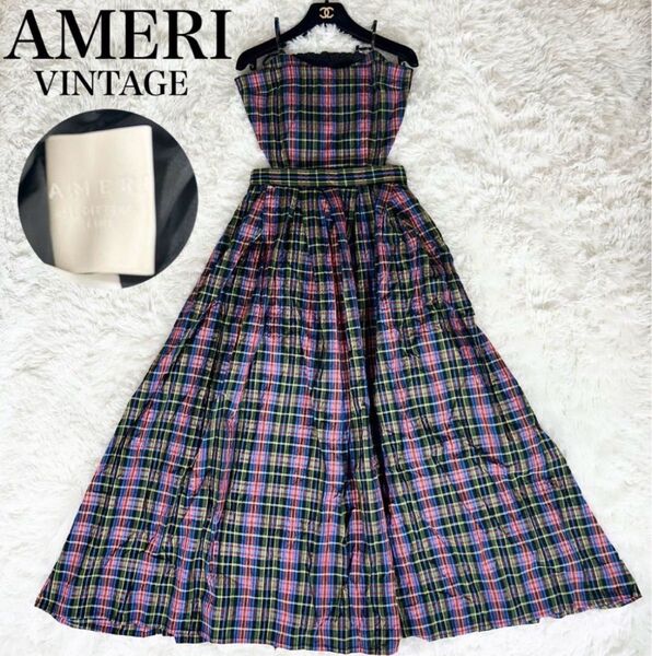 極美品 アメリヴィンテージ CHECK SET UP DRESS