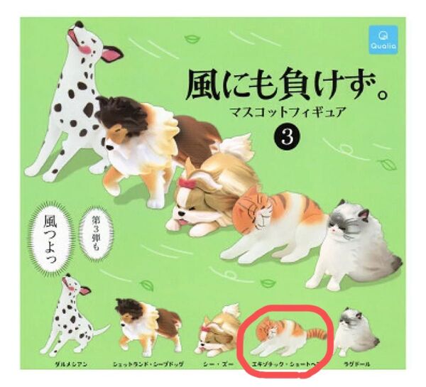 風にも負けず。マスコットフィギュア