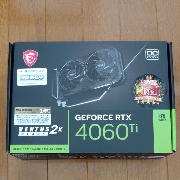 GeForce RTX 4060 Ti VENTUS 2X BLACK 8G OC