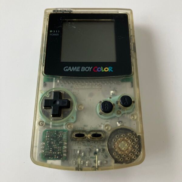 ゲームボーイカラー クリア ジャンク品 黄ばみあり 任天堂 GBC CGB-001