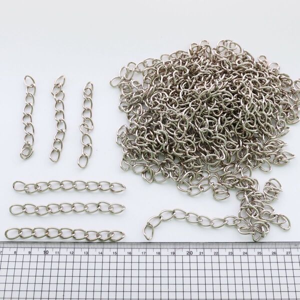 チェーン シルバー まとめ売り パーツ ハンドメイド 手芸用品 DIY 銀色