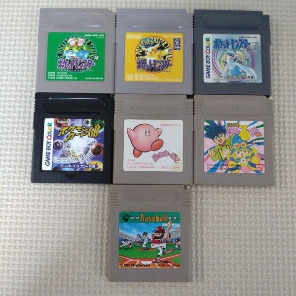 【まとめ売り】Nintendo ゲームボーイソフト 7本セット ポケモン・カービィ