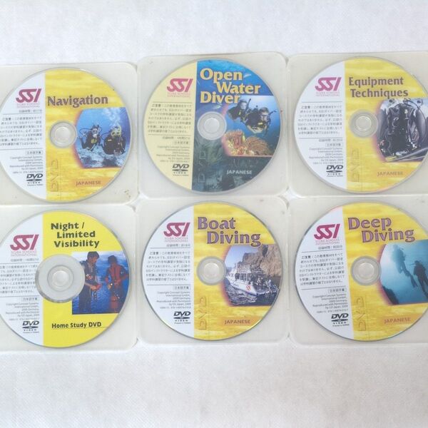 SSI スキューバダイビング 教材DVD 6枚セット まとめ売り