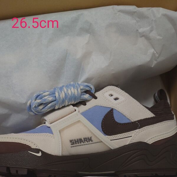 Travis Scott × Nike Zoom Field Jaxx Pale Ivory and Leche Blue