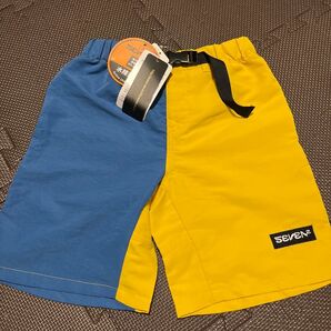 SEVEN2 水陸両用 ハーフパンツ 130 イエロー ブルー 未使用