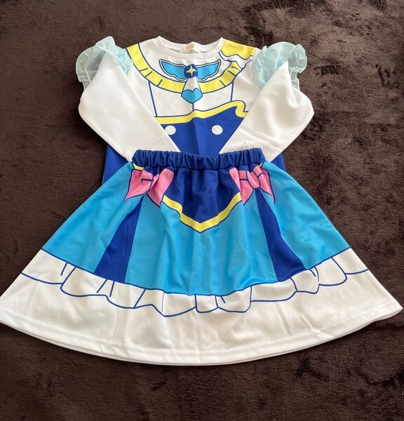 プリキュア なりきり 上下セット キュアスカイ 120サイズ 美品 しまむら 福袋 ひろがるスカイ キッズ セットアップ