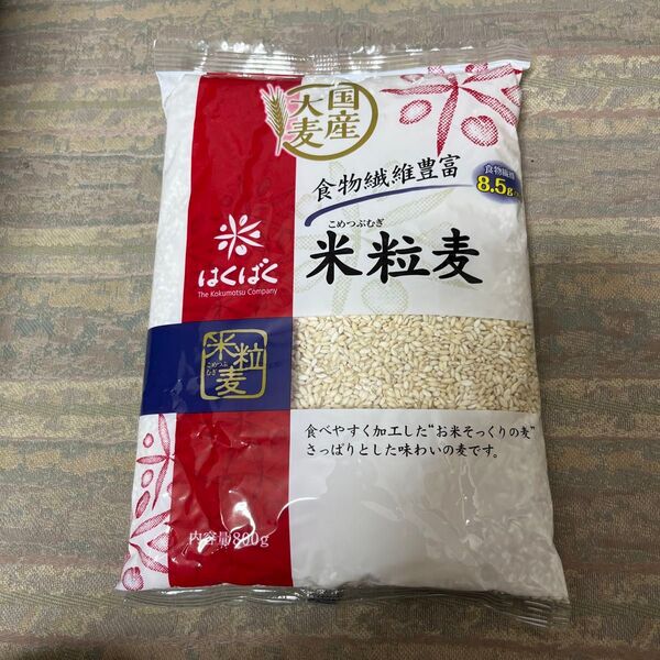 はくばく 米粒麦 800g