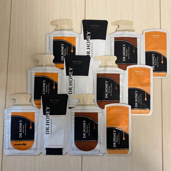 【DR.HONEY】 ブラックビー モイスト リペア 4ステップお試し 10mL+8g+10g+3mL 4種×3個セット