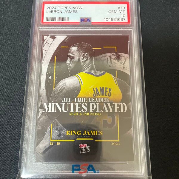 PSA10 topps NOW 10 LeBRON JAMES レブロン