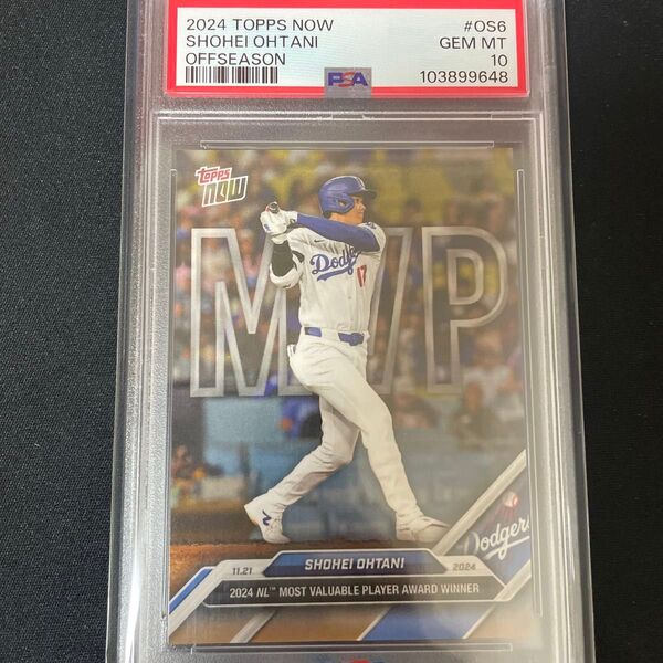 PSA10 2024 topps now OS6 大谷翔平 MVP