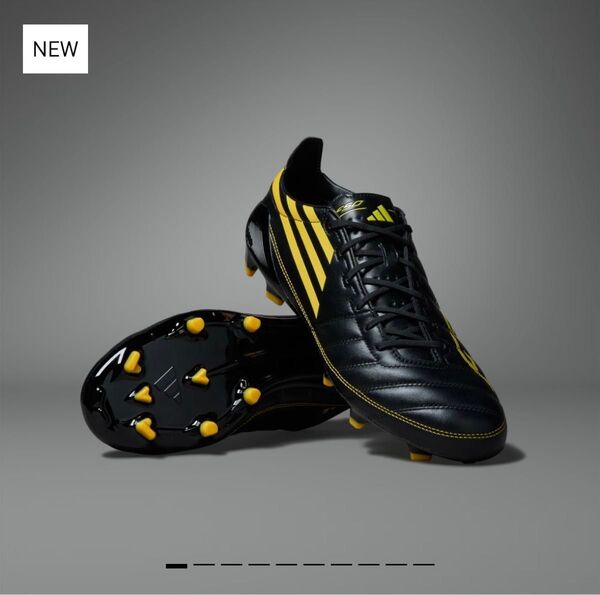 新品 27cm アディゼロ Adidas F50 ELITE LEATHER FG 2010 復刻 ブラック レザー