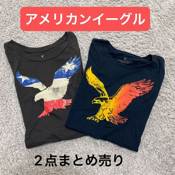 AMERICAN EAGLE メンズ Tシャツ 2点まとめ売り