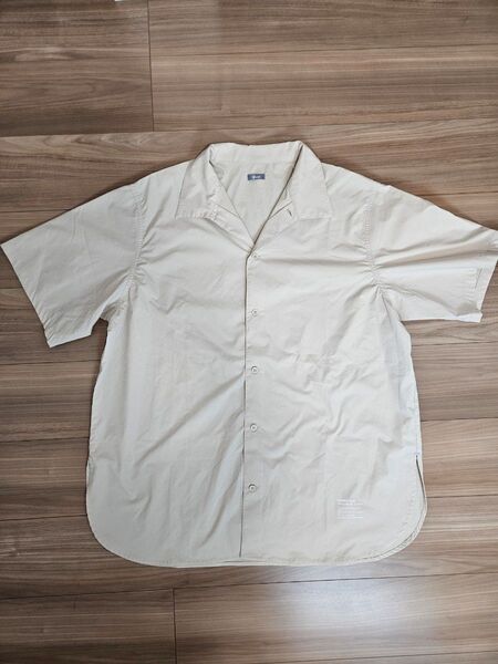 JOURNAL STANDARD relume ジャーナルスタンダード レリューム オーバーサイズ 半袖シャツ L 開襟 ベージュ