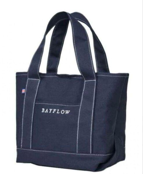 BAYFLOW ベイフロー 収納5ポケット LOGO TOTE BAG ネイビー