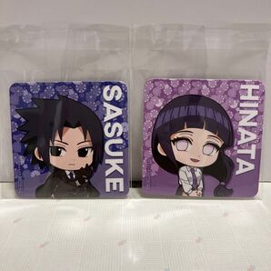 ★非売品★ GIGOのたい焼き&NARUTO コラボ コースター『うちはサスケと日向ヒナタ 』2枚セット