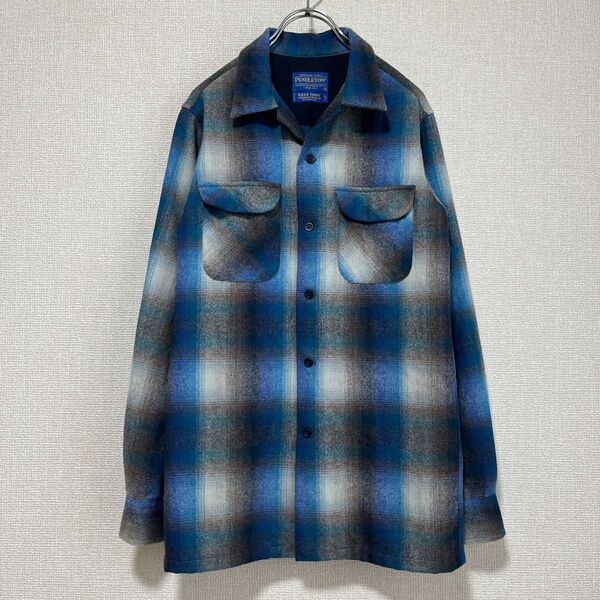 【極上配色】00's PENDLETON オンブレチェック ボードシャツ