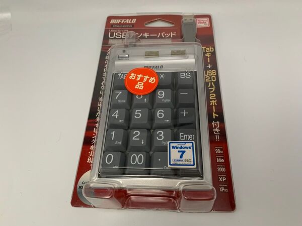 USB接続テンキー1点 中古ジャンク品 BUFFALO BTKU2H02SVA