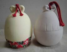 可愛らしい 土鈴 2体 土人形 伝統工芸品 郷土玩具 置物 飾り物 陶器 レトロ_画像3