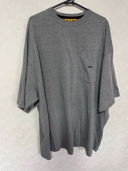 FAT Tシャツ tee GIGADURA XXL グレー ポケ付き 美品
