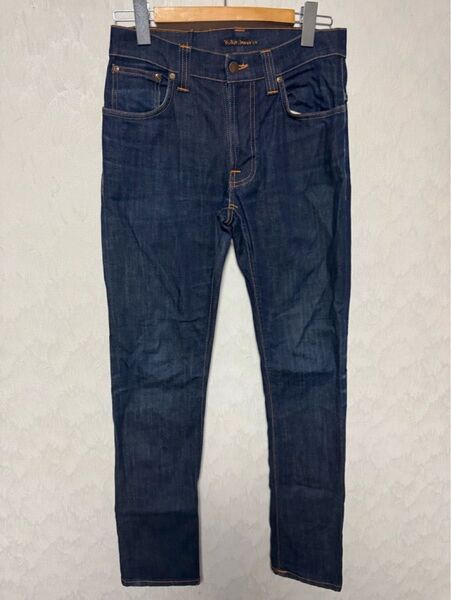 ヌーディージーンズ Nudie Jeans THINFINN シンフィン デニム W31L32 ORG DRY ECRU EMBO