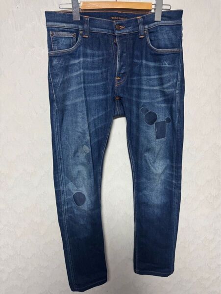 Nudie Jeans Co ヌーディージーンズ TILTEDTOR ティルテッドトール W31L32 デニムパンツ イタリア製