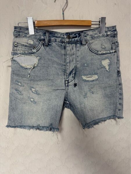 ksubi スビ ショートパンツ デニム ジーンズ ダメージ リペア加工 W31