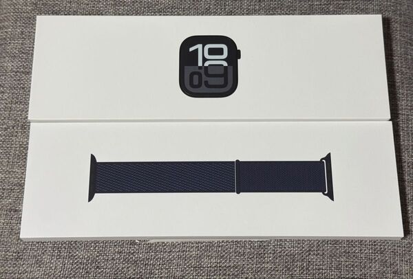 Apple Watch Series10 GPSモデル 46mm ジェットブラックとインクスポーツループ MWWR3J/A