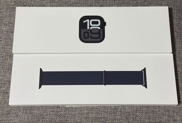 Apple Watch Series10 GPSモデル 46mm ジェットブラックとインクスポーツループ MWWR3J/A