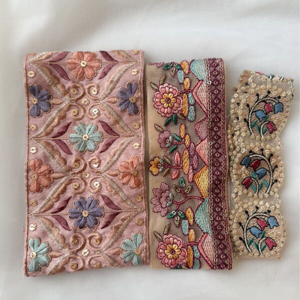 インド刺繍リボン アソート A