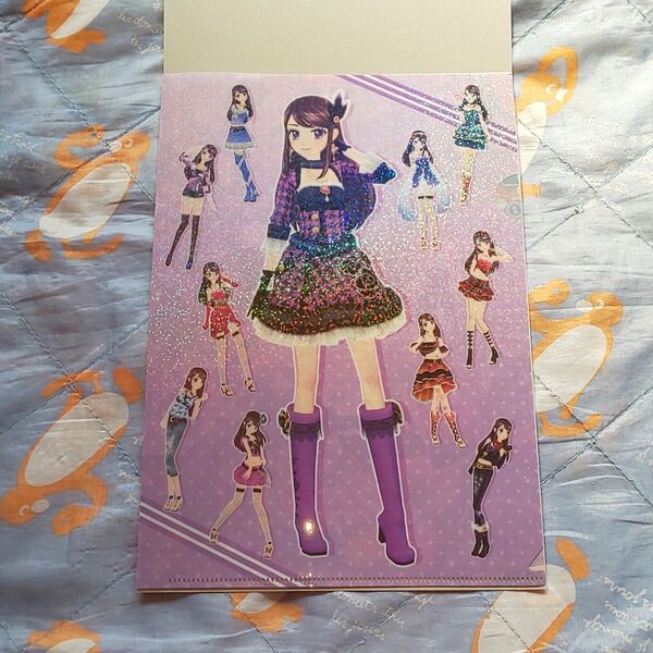 アイカツ クリアファイルコレクション 紫吹蘭 フラットガシャポン