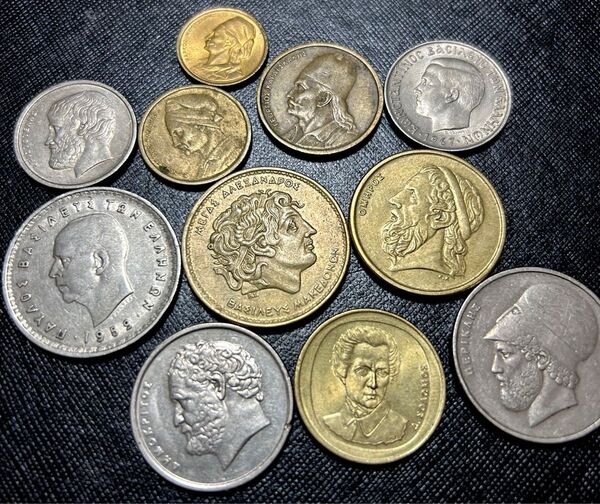 ギリシャのコイン11種 外国コイン