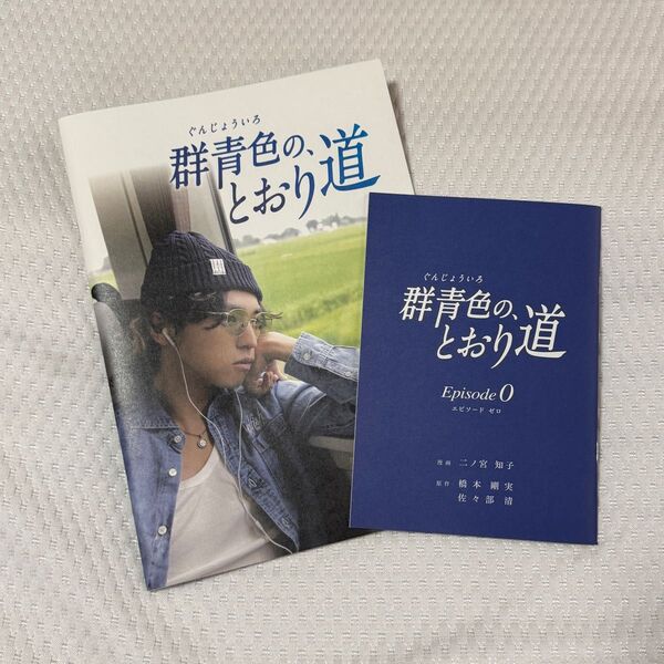 映画「群青色の、とおり道」 パンフレット & 特典漫画冊子
