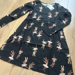 H&M ワンピース 長袖 うさぎ バレリーナ size135/140