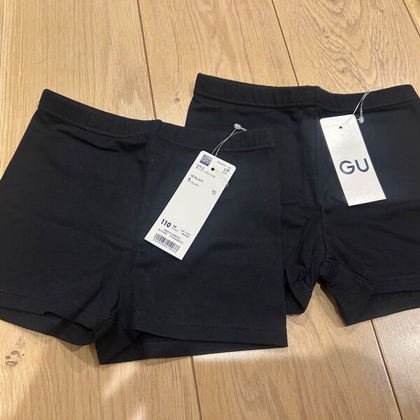 GU アンダーパンツ レギンス 一部丈 size110 2枚セット