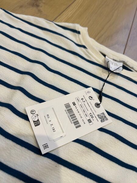 ZARA girls カットソー ボーダー Tシャツ size120