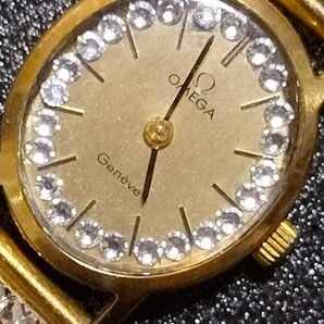 OMEGA Geneve 腕時計 ゴールド ラインストーン