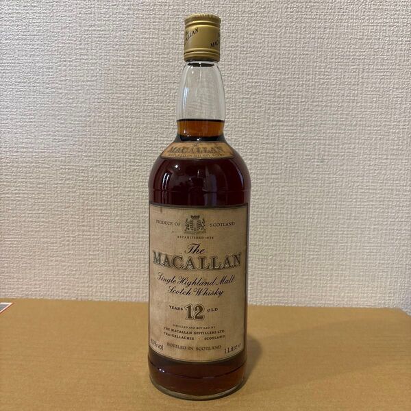 The MACALLAN ザ・マッカラン 12年 シェリーオークカスク ウイスキー 1000ml 未開封 古酒 液面良好