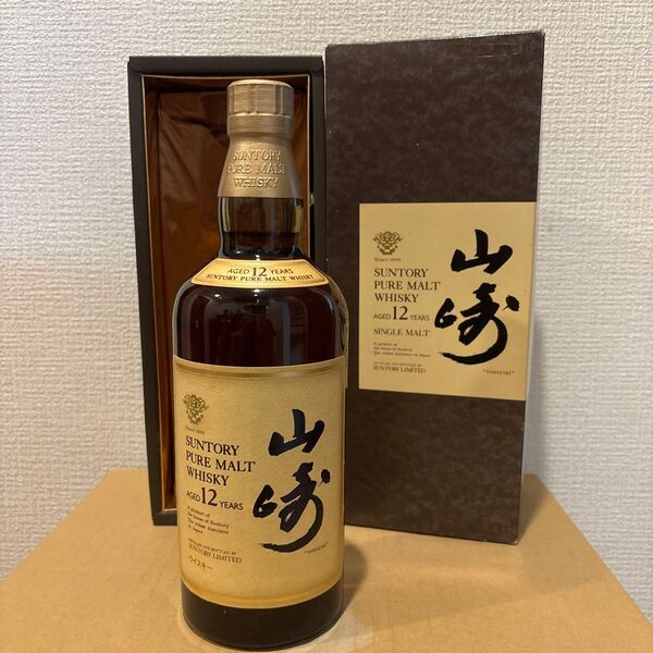 サントリー ピュアモルト ウイスキー 山崎12年 箱付 古酒 SUNTORY WHISKY YAMAZAKI 未開封 750ml